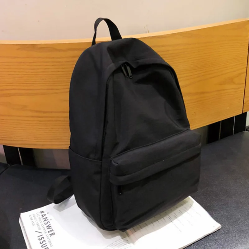 

Female Solid School Bag For Teenage Girls 2020 Nylon Travel Backpack Women Mochila Sac A Dos Ladies Laptop Rucksack Men Bag Pack