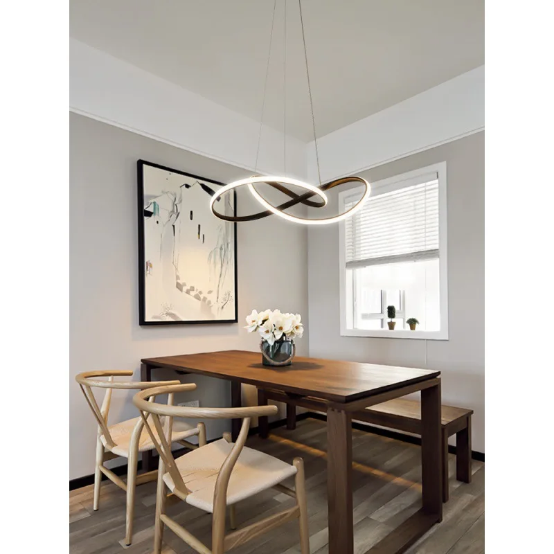 

1 Modern Pendant Light Led Hanging Lamp Gold frame 110V 220V Pendant Lamp for Dining room Kitchen Living orom Bedroom Luminaires