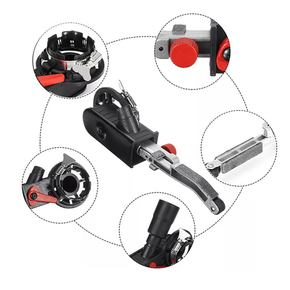 

Aluminum Alloy Adapter Head Angle Grinder Bandfile Belt Head Black DIY Electric Angle Grinder