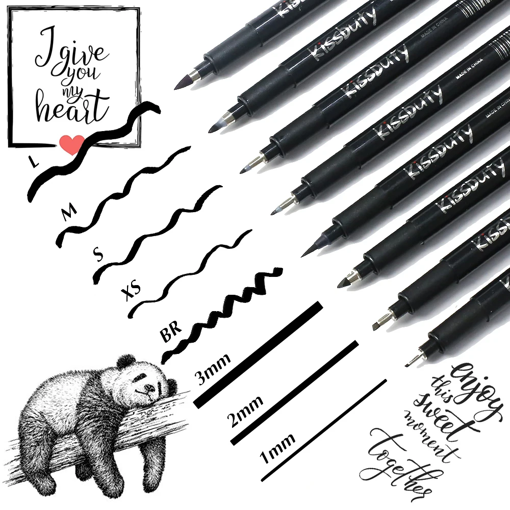 Набор ручек для каллиграфии Pigma Micron 8 шт./компл.|Маркеры рисования| |