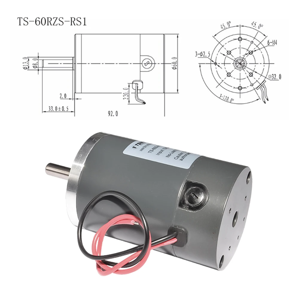 DC Permanenr магнитом работающий от постоянного тока 12V 24V высокое Скорость Диаметр