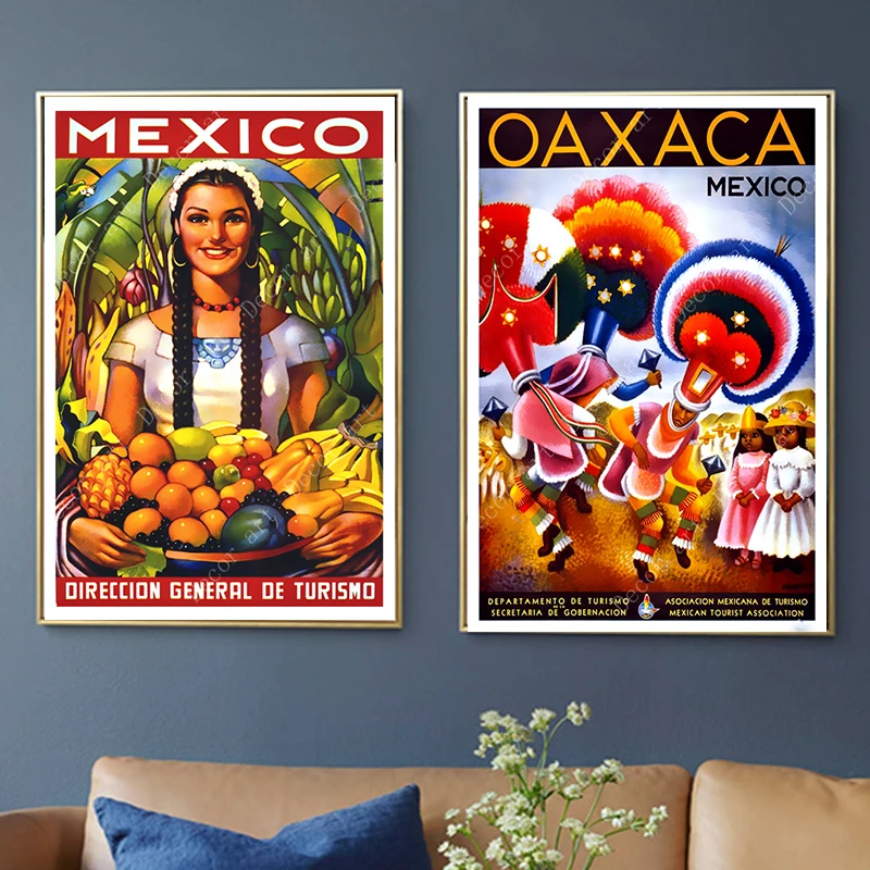 Мексиканский тропический садовый бульфайтинг картины на холсте для путешествий