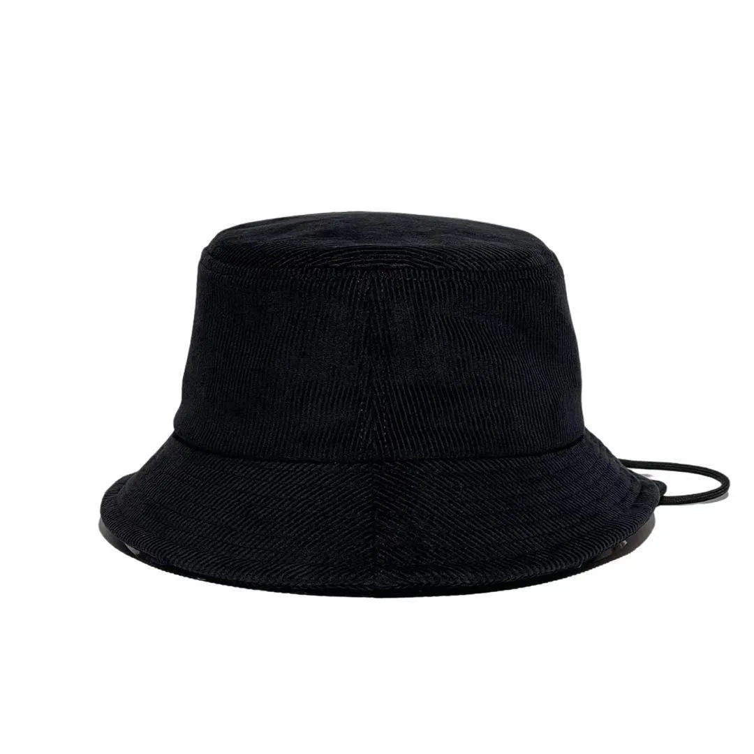 100% Хлопковая Верхняя Кордовая Шляпа Премиум-класса Черного Цвета для Мужчин и Женщин.