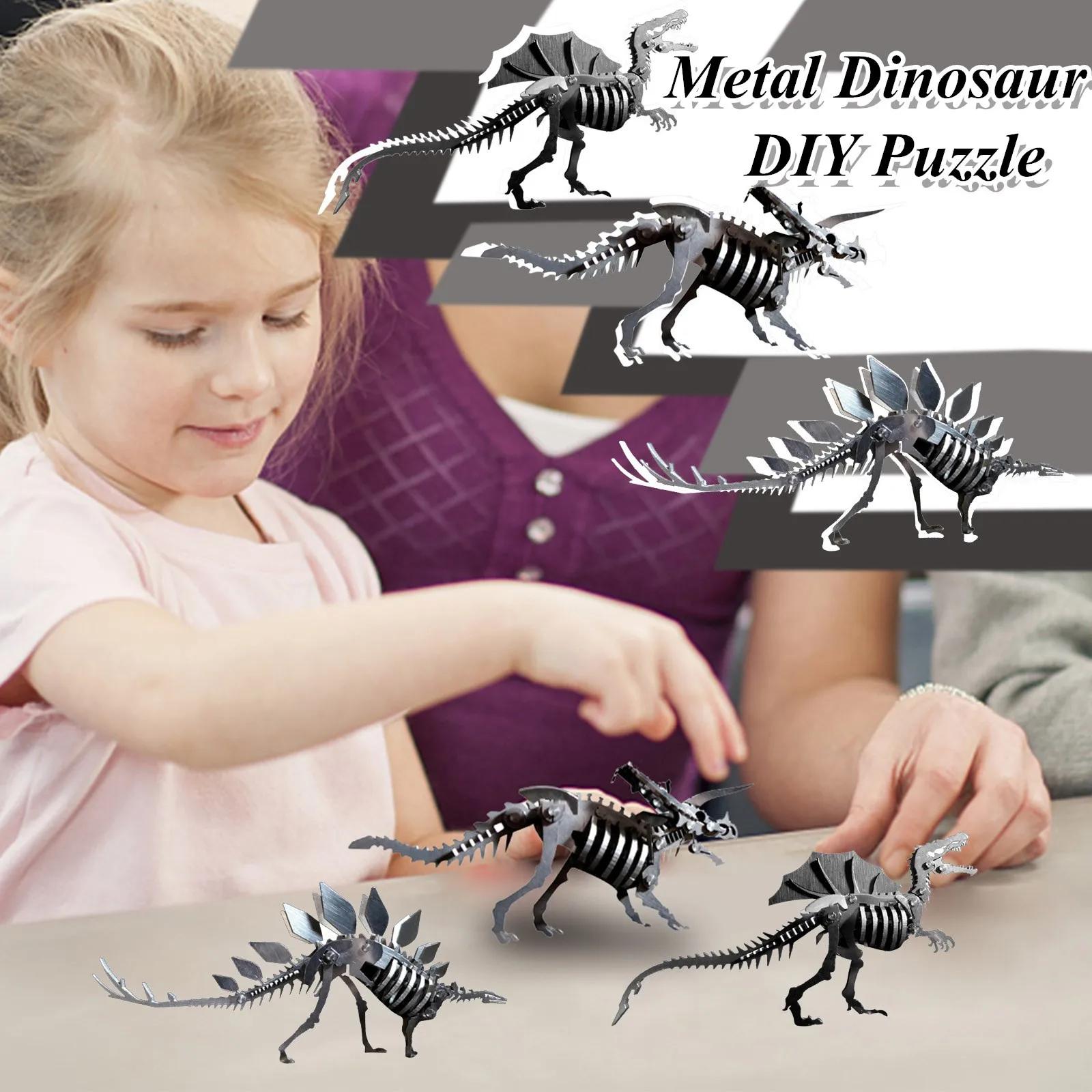 

Puzzle Game 3d Three-dimensional Metal Model Mechanical Toy Stainless Steel Puzzle Kids Puzzle Game Diy Difficult Toy Игрушки