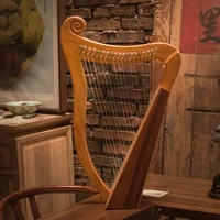 jaw big 21 string harp instrument lyre harp 16 string wooden flower miniature strumenti musicali musical instruments ei50hp