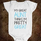 Рубашки для малышей от великолепной тети, купальники для малышей, купальники для малышей, одежда для малышей, Одежда для новорожденных, Прямая поставка