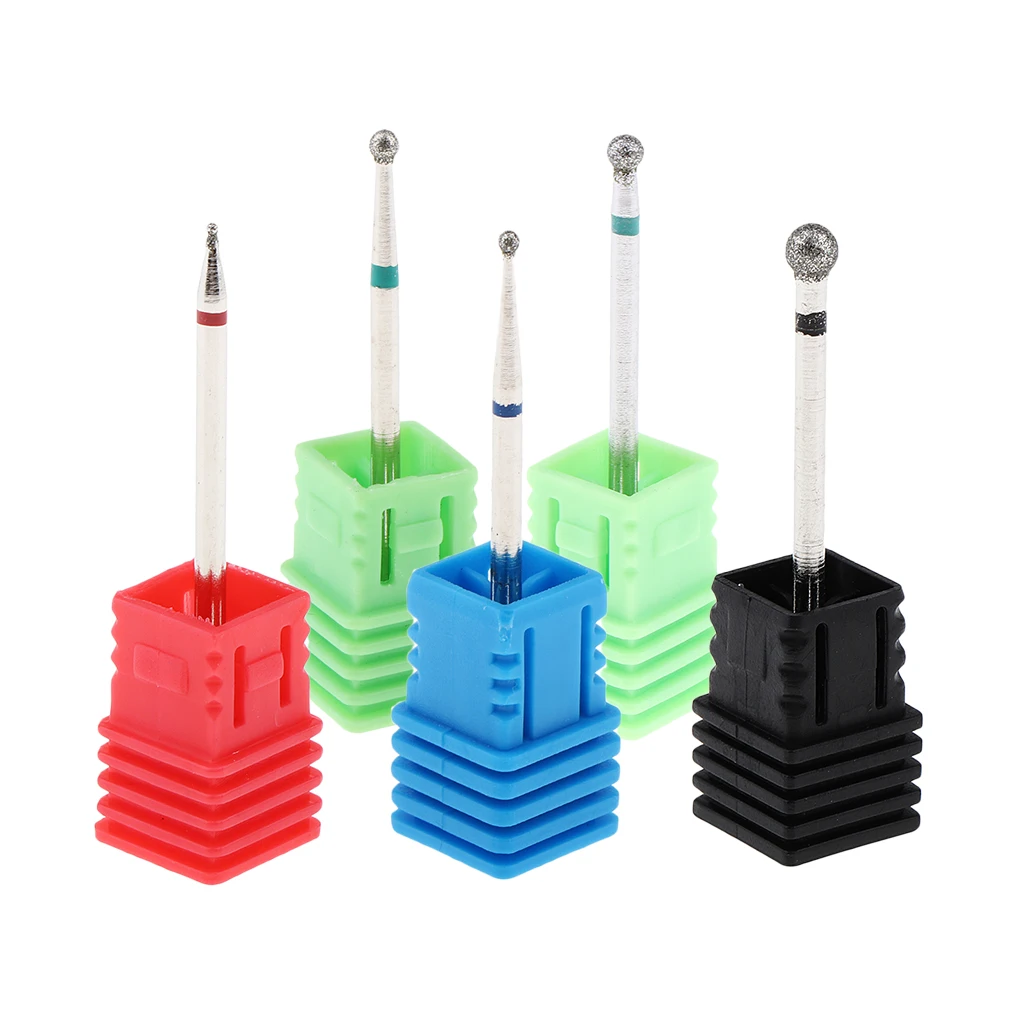 

Набор фрез для маникюра, комплект портативных насадок для удаления кутикулы, с наждачниками