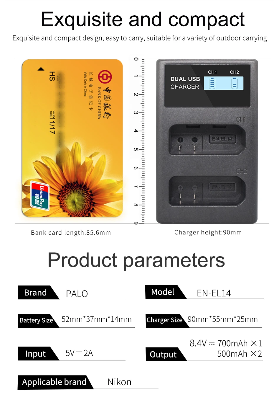 EL14 ENEL 14 EN-EL14A EN EL14A LCD двойное зарядное устройство для Nikon P7800 P7100 D3400 D5500 D5300 D5200 D3200 D33 |