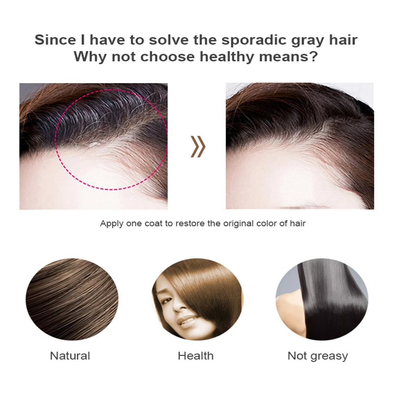 Ручка для окрашивания волос одноразовая помада белых чистый растительный