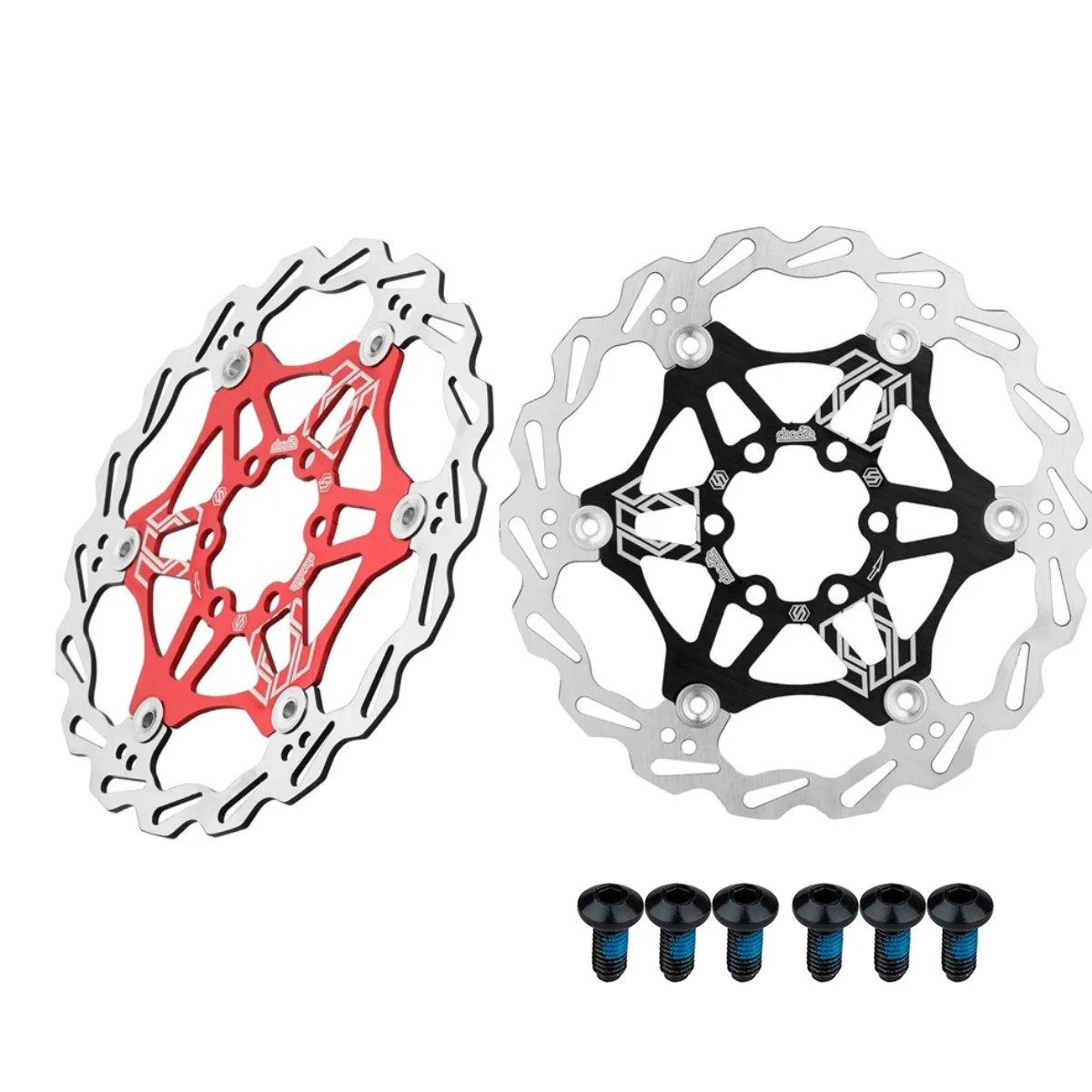 CHOOEE Mountain Bike Disc Brake Rotor, 160mm/180mm/203mm Bicycle Hydreaulic Brake Floating Cooling Rotors