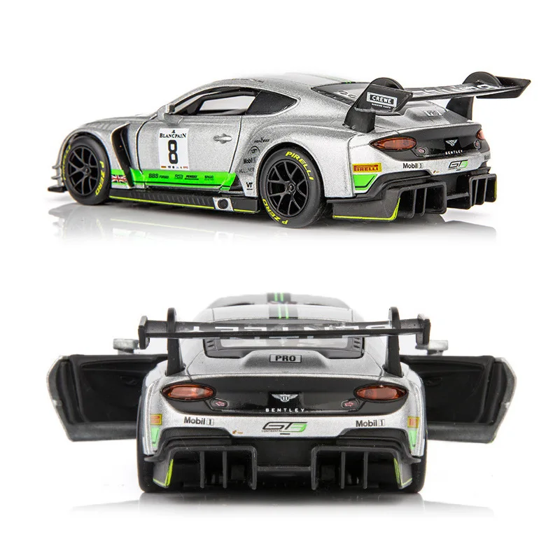 Модель автомобиля bentley GT3 1:32 из сплава игрушечная машинка с откидной крышкой