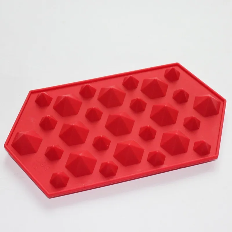 

3d Diamonds Gem Cool Ice Cube Chocolate Soap Tray Mold Silicone Fodant Moulds ice tray ice cube mold