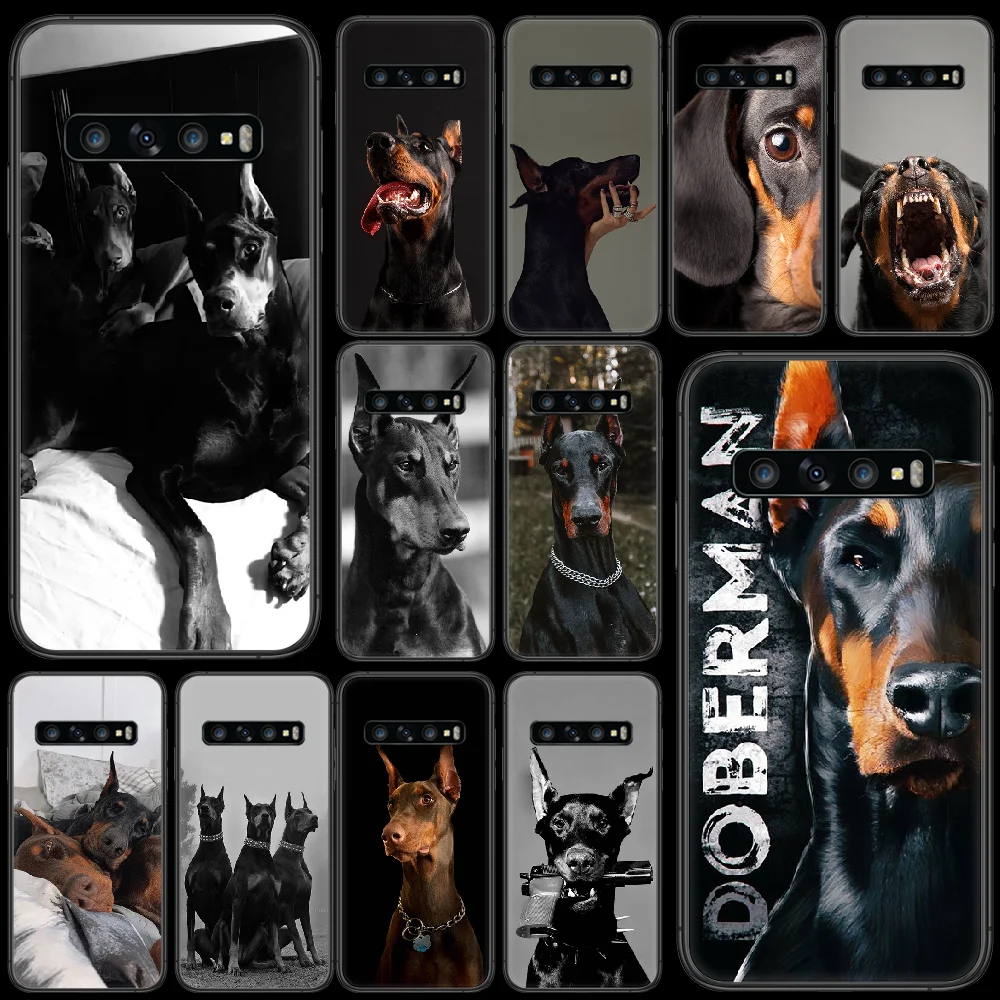 Чехол Doberman для телефона Samsung Galaxy S 7 21 Note 8 9 10 20 E FE Plus ультрачерная задняя панель из