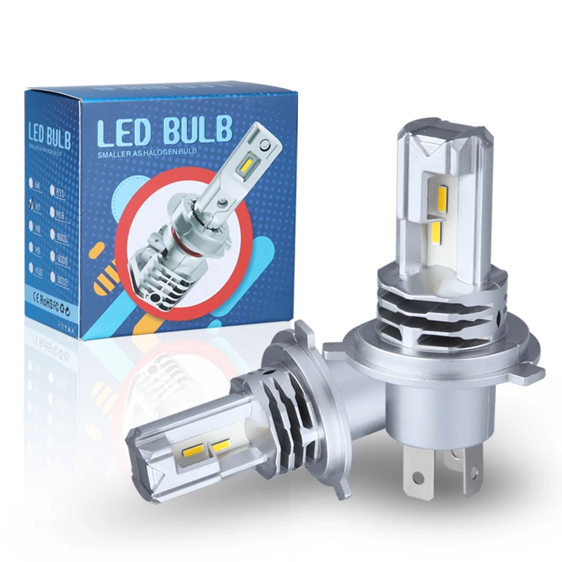 

M4 LED bulb H11 Fanless LED H8 H16 LED Fog Light Bulb Passive Cooling 9005 9006 880 881 High Quality LED 12V 3000K 6000K
