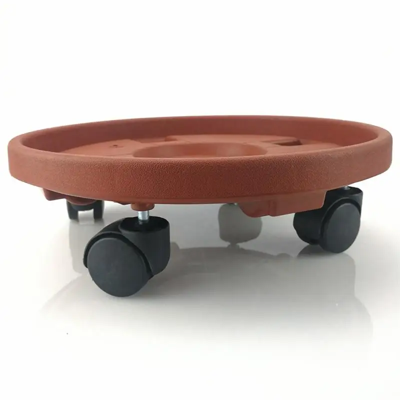 

2pcs Flower Pot Trays Removable Universal Wheel Foundation Plant Flower Pot Base for Home (30cm)