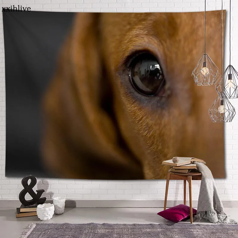 Милый Питомец Собака Такса на заказ HD гобелен для ковер матрас путешествий