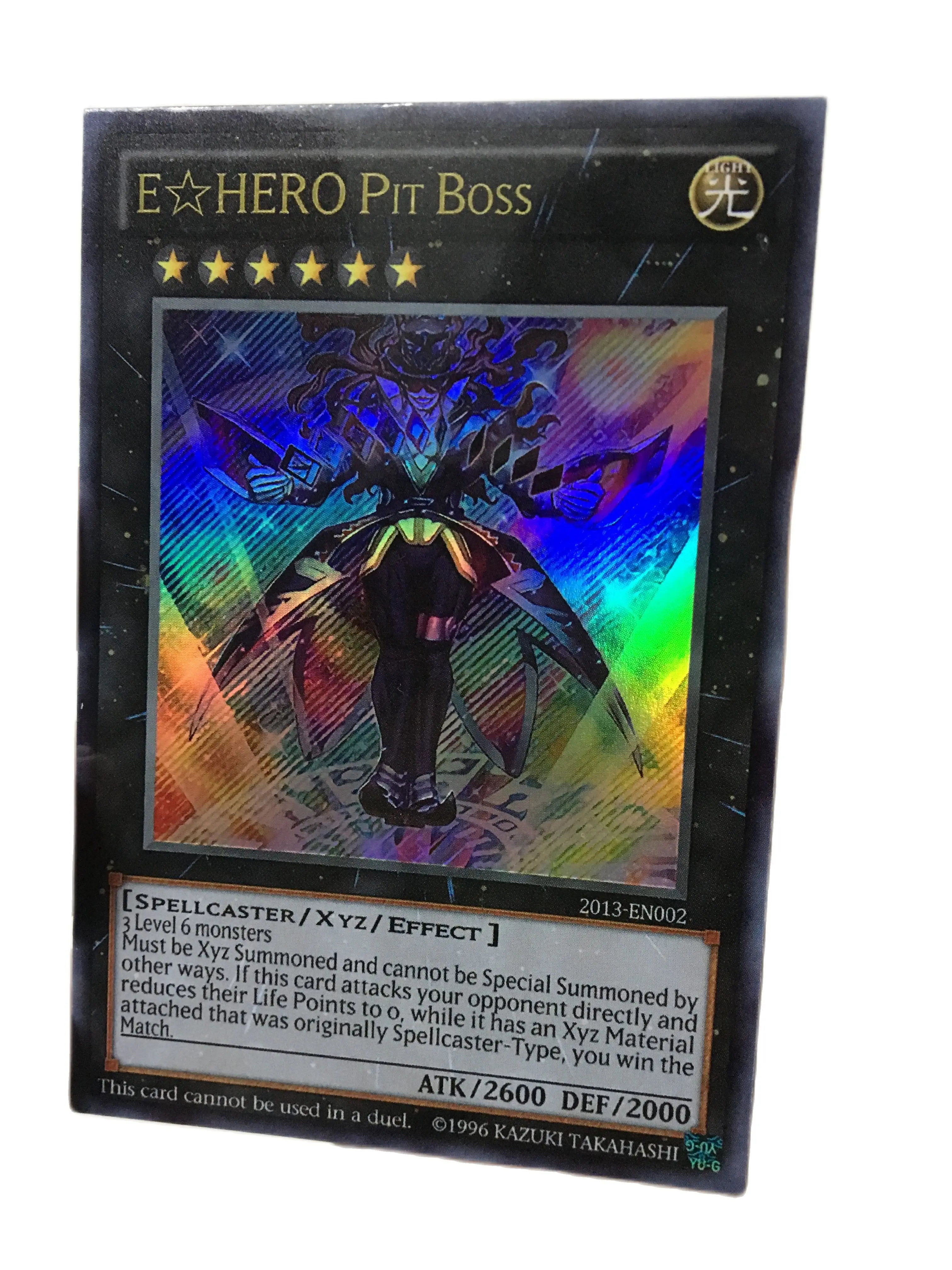 

Призовая карта Yu-Gi-Oh 2013, E-HERO E☆HERO, Pit-Boss, коллекционная аниме-карта