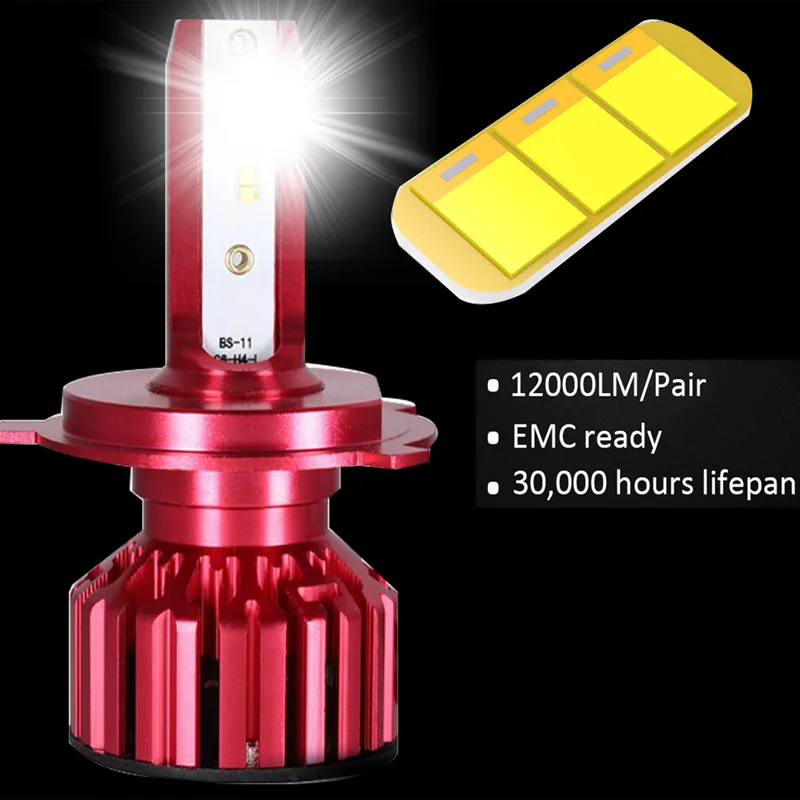 Автомобильные светодиодсветодиодный фары BAISHIDE ZES H4 H7 LED H1 H8 H11 HB3 9005 HB4 9006 H3 880