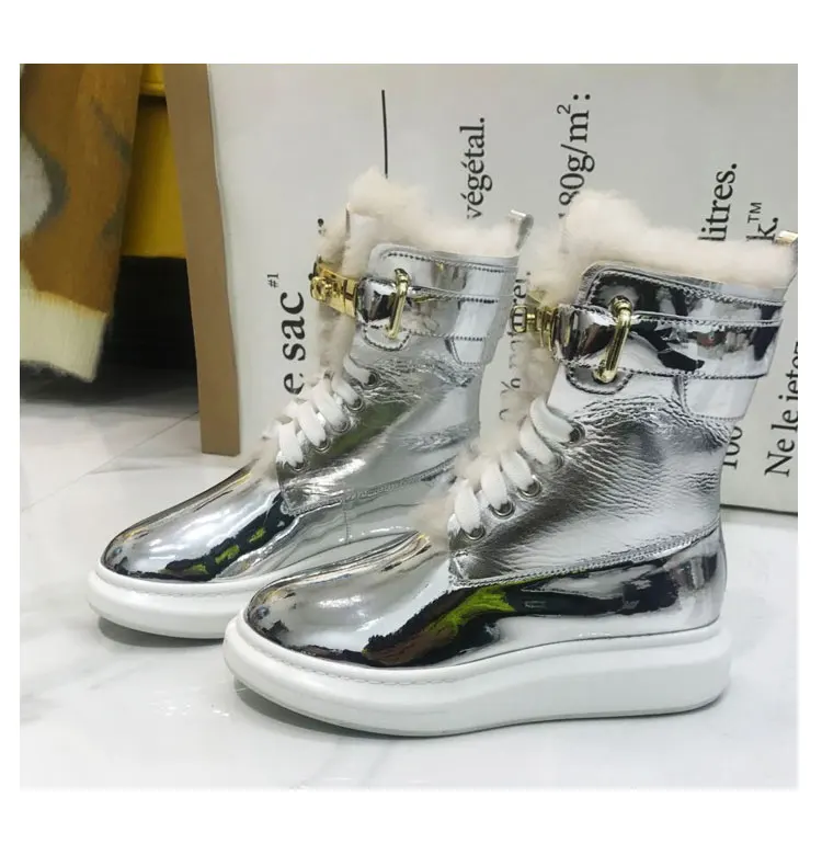 Женские ботинки из натуральной коровьей кожи коллекция 2020 года зимняя обувь