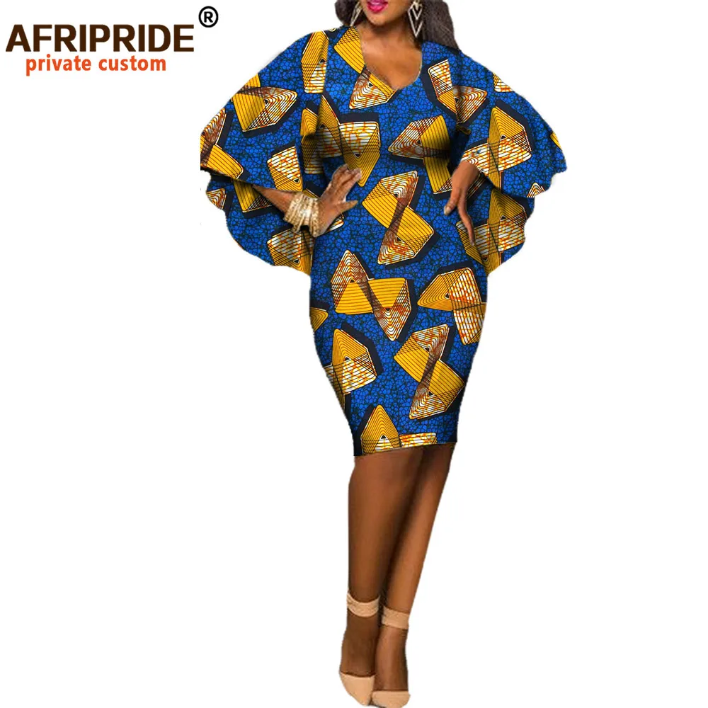 Африканская одежда Повседневное платье для женщин AFRIPRIDE с круглым вырезом и