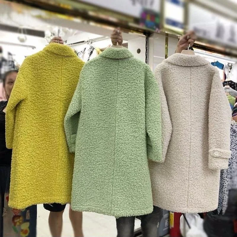Пуховик из искусственной овечьей шерсти Женское пальто зимнее Hanbok 2021 женское