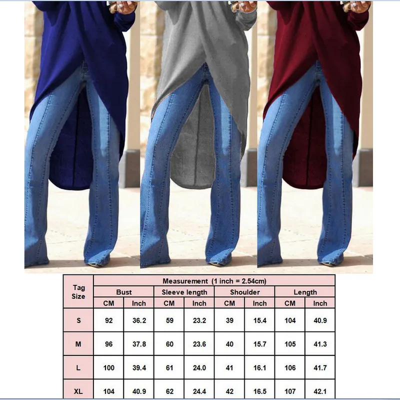 Женская однотонная туника с асимметричным подолом модная повседневная простая