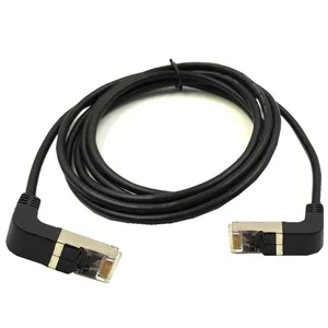 Double Elbow Down & Down Angled 90 Degree cat5e 8P8C FTP STP UTP Cat 5e Ethernet Network Cable RJ45 Lan Patch Cord 0.5m 1M 2M 3M