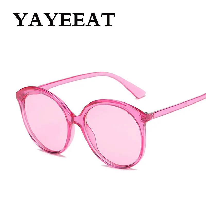 Cheap Brand Oversized Sunglasses Women Round Female Transparent Frame Sun Glasses For Ladies Designer Eyewear | Аксессуары для