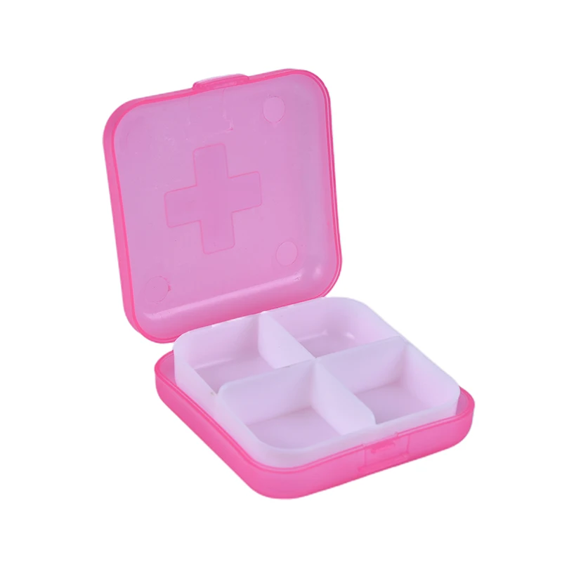 Коробка для лекарств и таблеток маленькая круглая портативная дорожная коробка