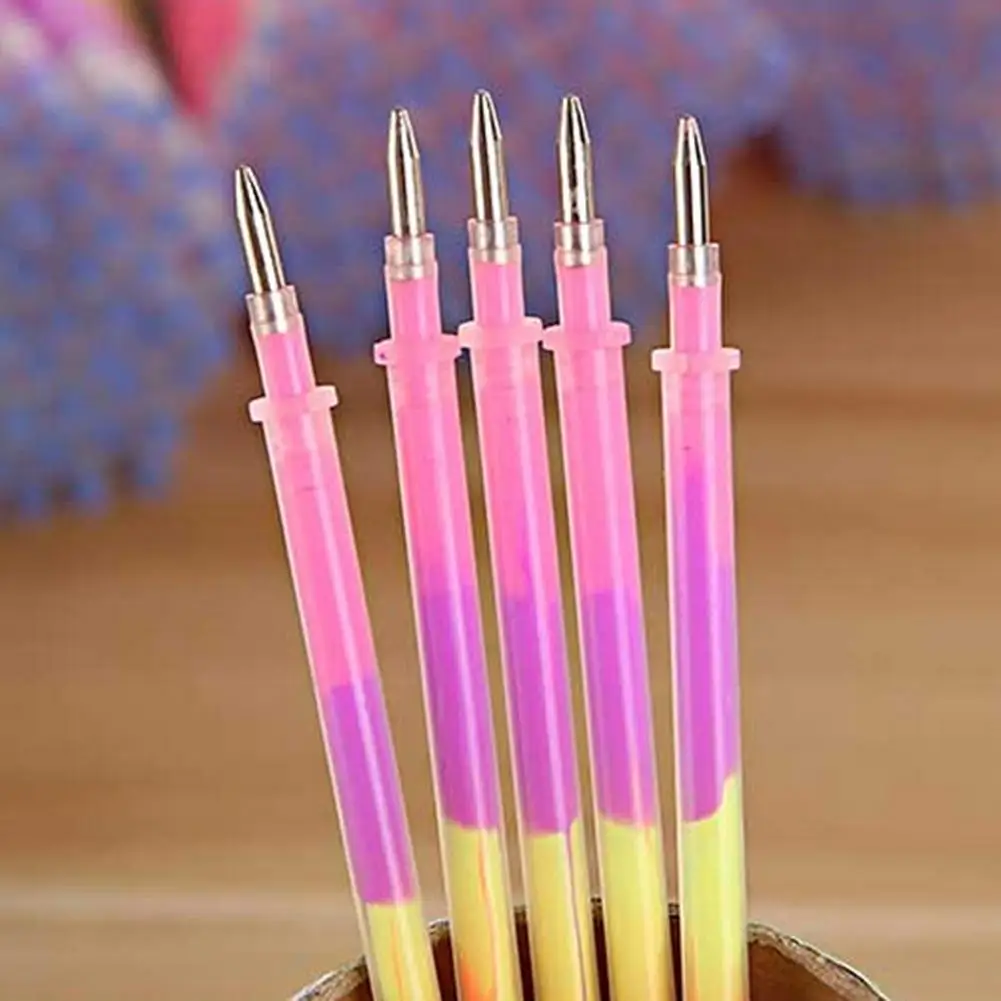 Оптовая продажа 20 шт. разноцветные радужные хайлайтеры 0 5 мм гелевые заправки