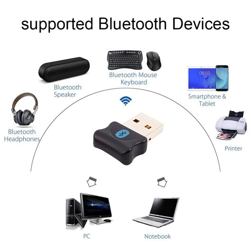 Привод бесплатно Usb Bluetooth5.0 адаптер беспроводной аудио приемник передатчик ключ