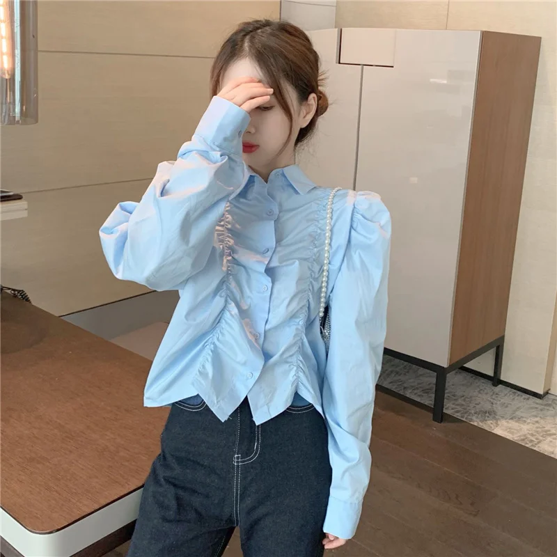 

Женские рубашки с пышными рукавами МАЗ, рубашки для женщин с реальным рисунком, выгодная цена, утягивающая рубашка с пышными рукавами, подхо...