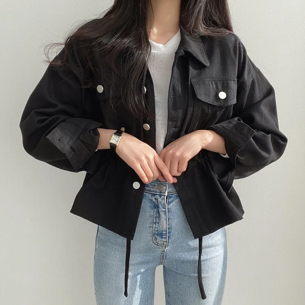 

Куртка Alien Kitty Женская на шнуровке, универсальная шикарная офисная уличная одежда, свободная облегающая верхняя одежда, осень 2021