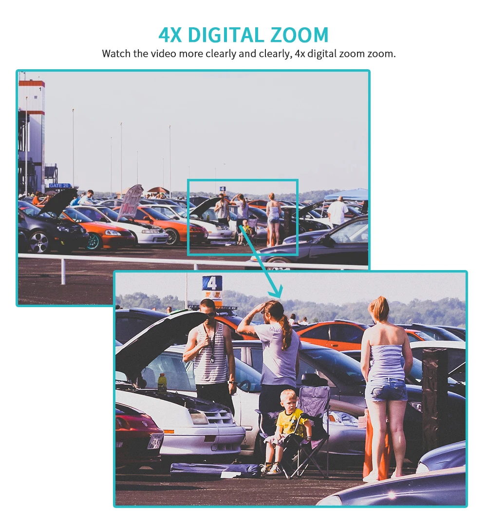 INQMEGA HD 1080P Wi-Fi PTZ IP камера TUYA беспроводной автоматическое отслеживание 4X цифровой