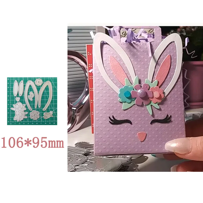 2020 новые кроликом металлические резные штампы ярлык для скрапбукинга со дня