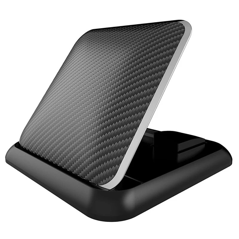 

Car Mobile Phone Holder Dashboard Phone Clip Carbon Fiber Stand Suction Cup Bracket Desktop Sucker Stand
