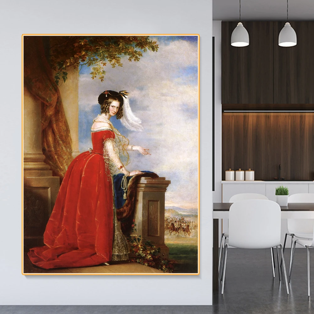 Красная Картина на холсте Александра федорна | Дом и сад