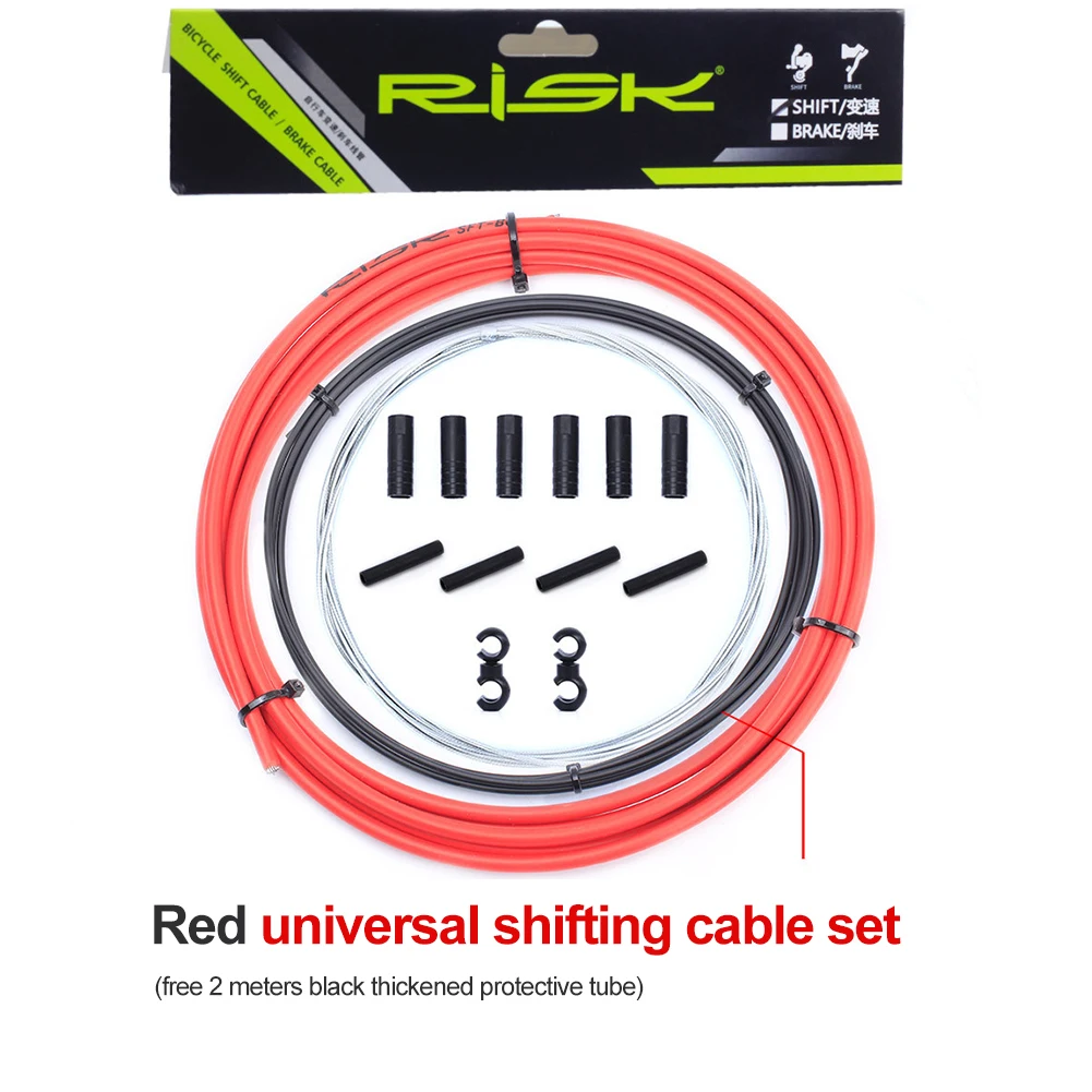 

Risk Basic Brake/Shift Cable&Housing Group Sets for MTB Bike Road Bicycle Shift Gear Derailleur/Brake kits Wire Tube Line Hose
