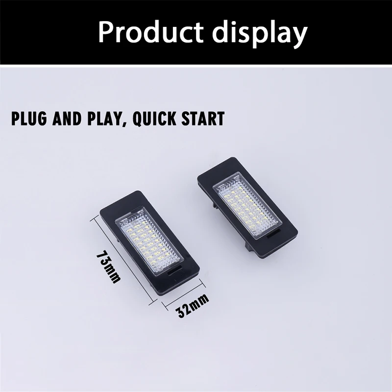 1 пара ошибок светодиодный для BMW номерной знак света лампы E39 E60 E82 E90 E92 E93 M3 E70 X5 E61