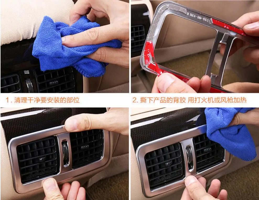 2012-2017 Car Styling ABS Rear Outlet Decorative Frame Cover Sequin Chrome Trim Decoration For Toyota Camry 2016 | Автомобили и