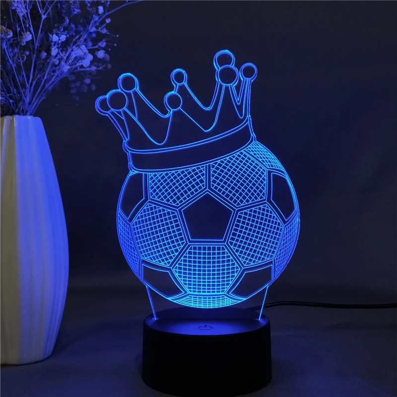 

Basketball Crown Led Night Light Bedroom Decor Nightlight 3d Desk Lamp Dropshipping Gifts Basketball Light