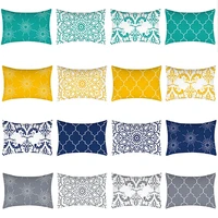 colorful geometry pillowcase 30x50cm mandala cushion cover polyester sofa home decorative throw pillows yellow blue pillowcover