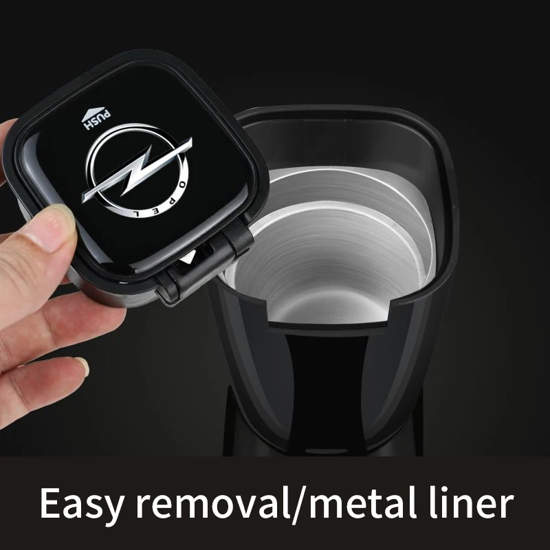 

Car ashtray with blue led light for opel insignia astra J H G corsa d cigar container cigarette holder storage Car accessories