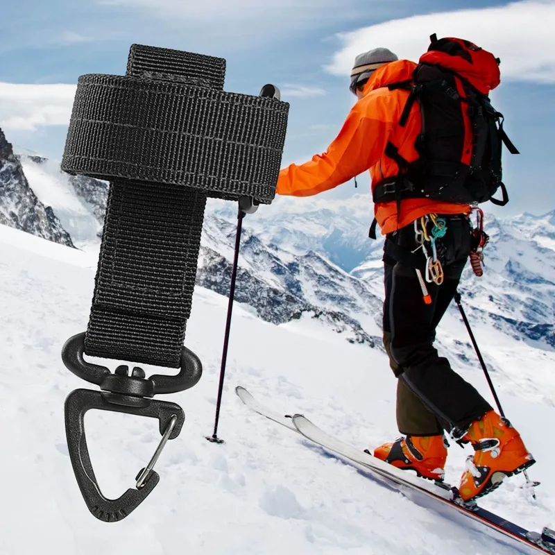 

Multi-purpose Glove Hook Military Fan Outdoor Tactical Gloves Climbing Rope Storage Buckle Adjust Camping Glove Hanging Buckle