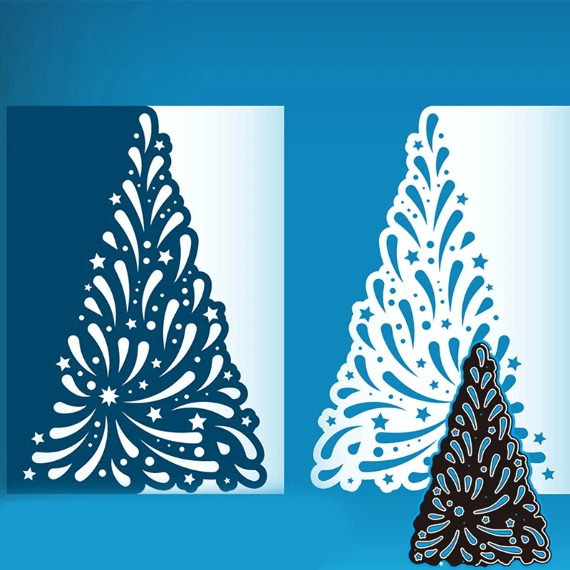 

Christmas Tree Metal Cutting Dies Stencil DIY Scrapbooking Album Paper Card Template Mold Embossing Decoration
