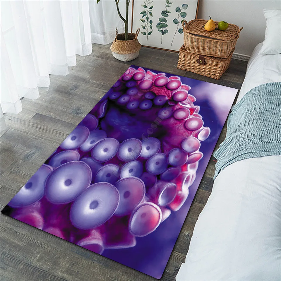 Funny Octopus 3D All Over Printed Rug Non-slip Mat Dining Room Living Room Soft Bedroom Carpet 06 images - 6