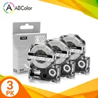 3PK 6 мм белый на прозрачной ленте ST6SW LK-2TWN Картридж Ленты для маркировки для этикеток Epson King Jim LW-300 LW-400 LW-700