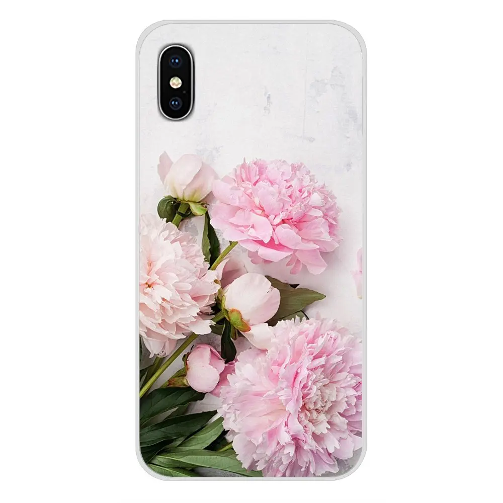 Розовые пионы с цветами аксессуары для телефонов чехлы Xiaomi Redmi 4A S2 Note 3 3S 4 4X 5 Plus 6 7 6A