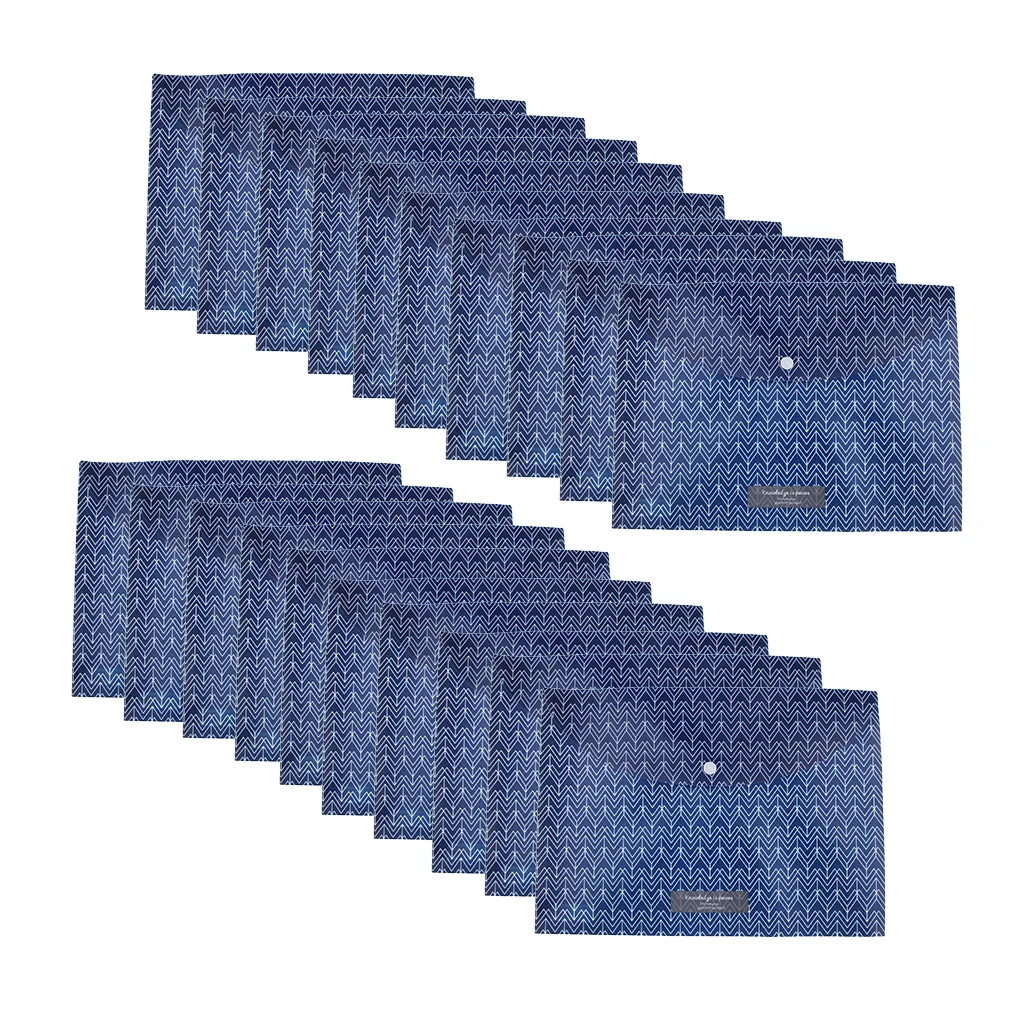 

Пластиковый конверт с красивыми цветами, 20 шт., папка для документов с защелкой для важных документов, 4 цвета