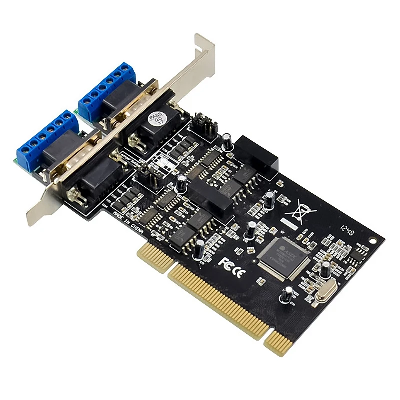 NEW-PCI для RS422 RS485 конвертер адаптер карта PCI 2 Порты и разъёмы / серийный карты MCS9865